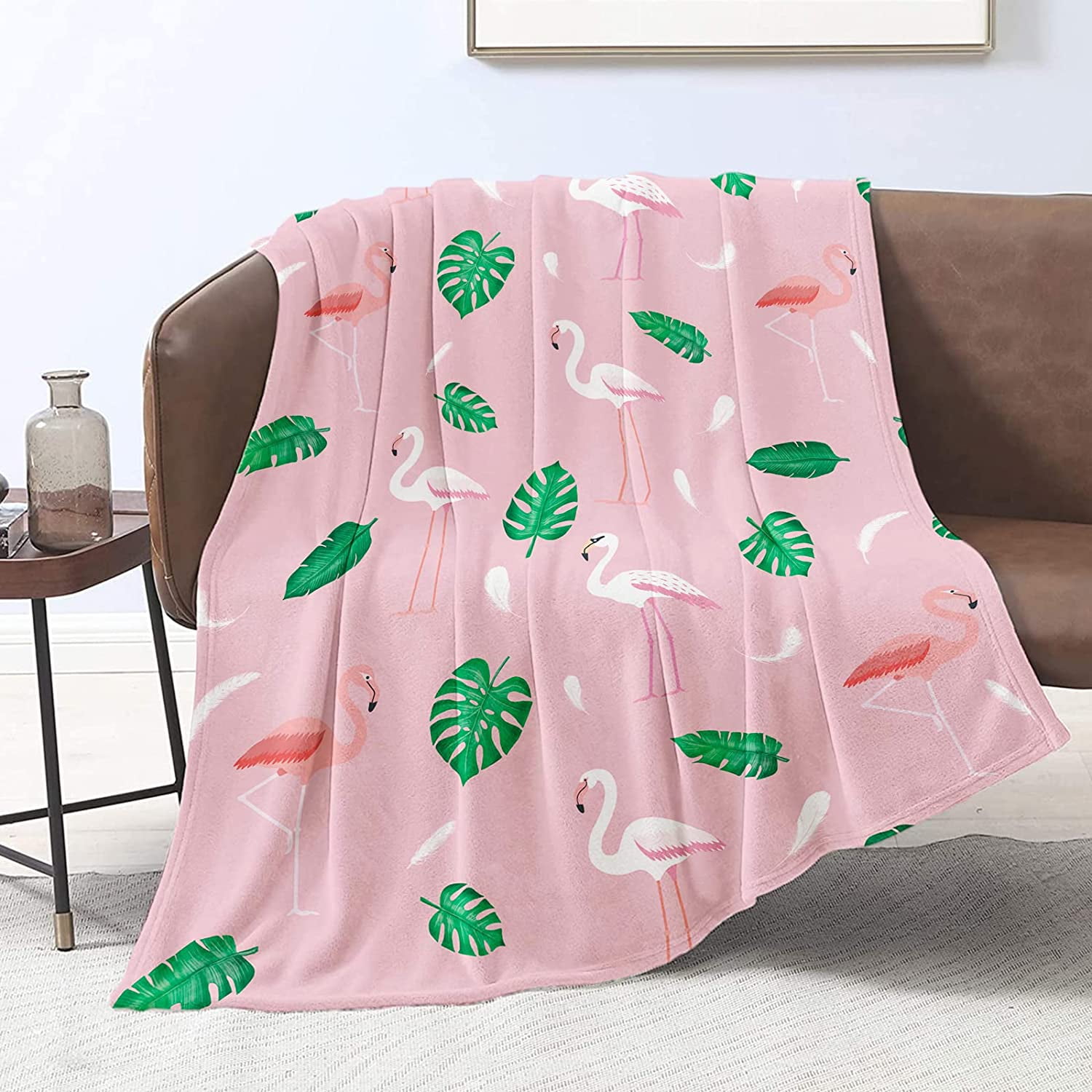 SPXUBZ Flamingo Blanket for Girls Pink Flamingo Throw Blankets Soft