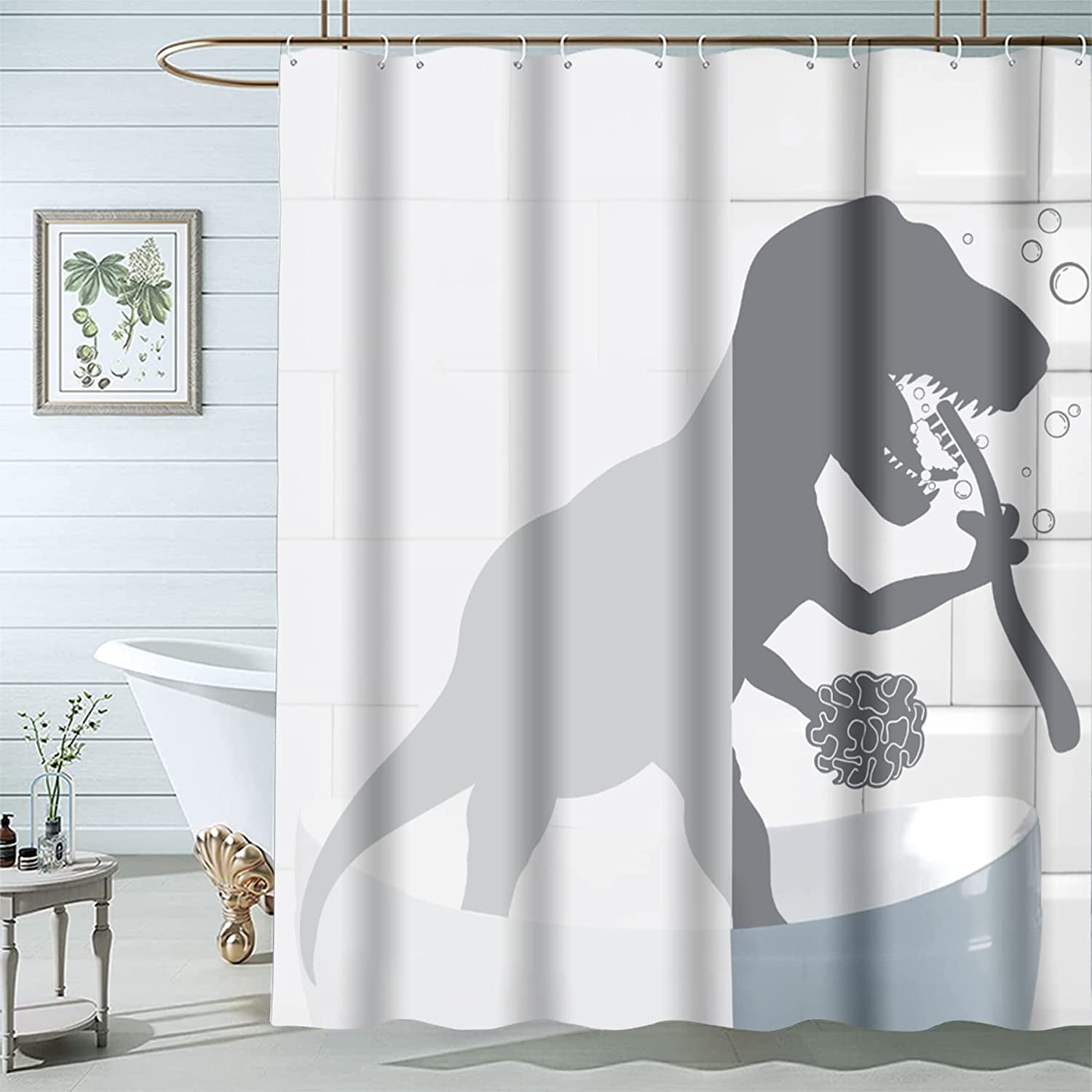 Funny Shower Curtain for Bathroom Accessories Inspirational Funny Quotes Cool Shower Curtain Set 72x72in, Size: 72 x 72, Style 8