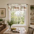thumbnail image 1 of SPXUBZ Geometric Botanical Window Valance Curtain Modern Neutral Pattern Rod Pocket Short Curtain Farmhouse Home Decor, 1 of 5