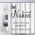 thumbnail image 1 of SPXUBZ Get Naked Polyester Shower Curtain, 72" x 72" Waterproof, 1 of 7