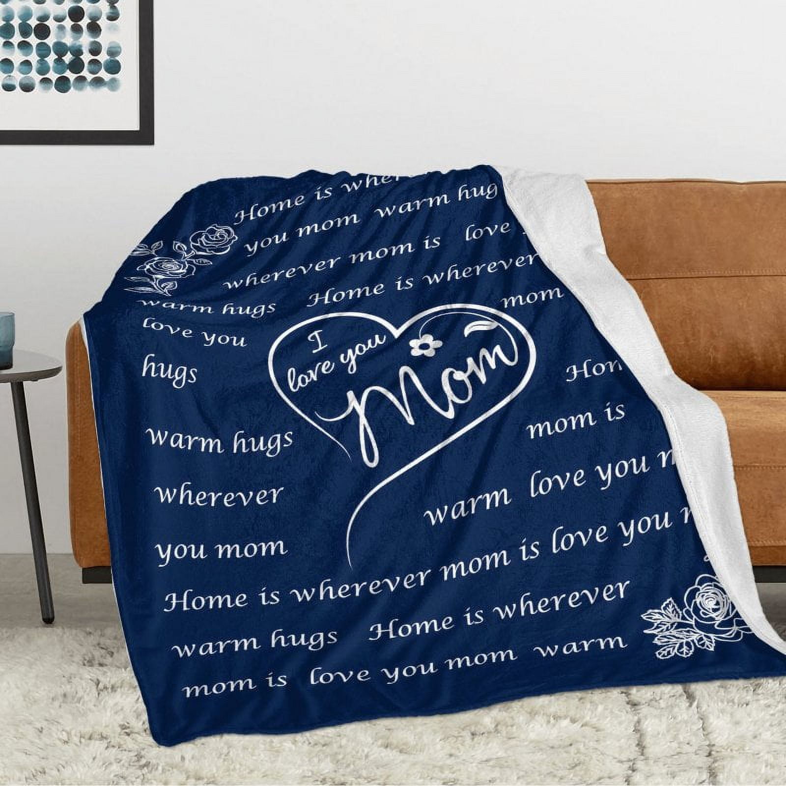  Gifts for Mom I Love You Mom Blanket Birthday
