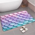thumbnail image 1 of SPXUBZ Gradient Scales Pattern Print Non Slip Kitchen Mats Bathroom Rugs Floor Mats for Floor 31.5x20 inch, 1 of 5
