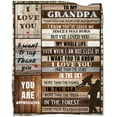 thumbnail image 1 of SPXUBZ Grandpa Gifts, Gifts for Grandpa Blanket 50x60inch , Grandpa Birthday Gifts from Granddaughter Soft Cozy Flannel Throw Blanket Christmas for Grandfather, 1 of 6
