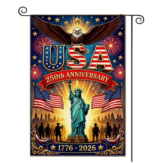 SPXUBZ Hello Summer Lemonade Fresh Garden Flag, Polyester Outdoor Lawn Yard Decorative Flag, 12x18 Inch Single-Sided Print