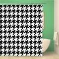 thumbnail image 1 of SPXUBZ Houndstooth Hounds Tooth Pattern That Tiles Seamlessly As Check 72x72 Inches Waterproof Polyester Shower Curtain with Hooks, 1 of 5