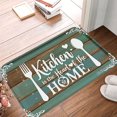 thumbnail image 1 of SPXUBZ Non Slip Flannel Polyester Floor Mat Kitchen Is The Heart Of The Home For Bathroom Kitchen Bedroom Decoration 24x16 inch, 1 of 5