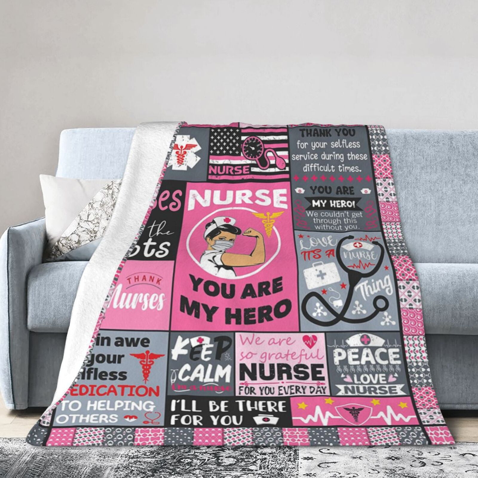 Doctor Nurse Blanket Enfermera En Apuros Merch Print Sofa Throw Blanket  Relax Lightweight Thin for Outdoor Bedding Throws