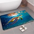 thumbnail image 1 of SPXUBZ Sea Turtle Underwater Scene Non Slip Kitchen Mats Bathroom Rugs Floor Mats for Floor 31.5x20 inch, 1 of 5