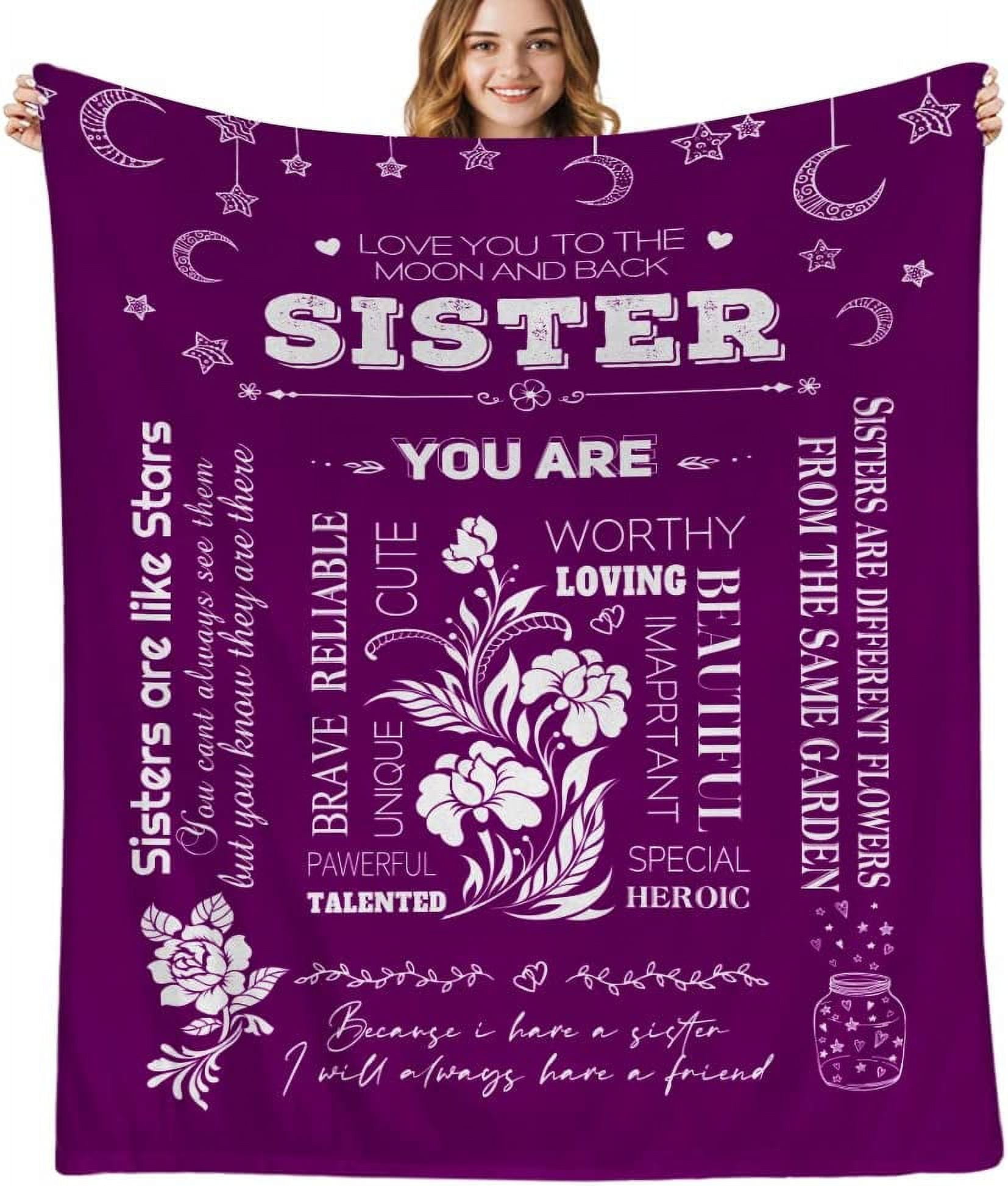 Sister Gifts Blanket - 320GSM Soft Flannel Throw, 60"x50", Lightweight, Birthday Gift For Sister, Graduation - View #13