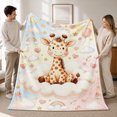 thumbnail image 1 of SPXUBZ Snowman Christmas Throw Blanket 50x60 Inch, Holiday Character Design Soft Fleece Blanket, Cozy Winter Sofa Decor 80"x60", 1 of 5