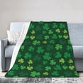 thumbnail image 1 of SPXUBZ St. Patrick's Day Flannel Fleece Throw Blanket Sofa Cozy Lightweight Blanket for Adults/Kids, 1 of 7
