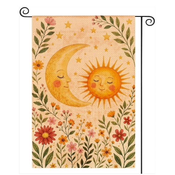 SPXUBZ Sunshine Garden Flag 12x18 Inch, Sunflower Floral Nature Outdoor Decorative Flag, Double Sided Yard Lawn Porch Patio Seasonal Home Decor