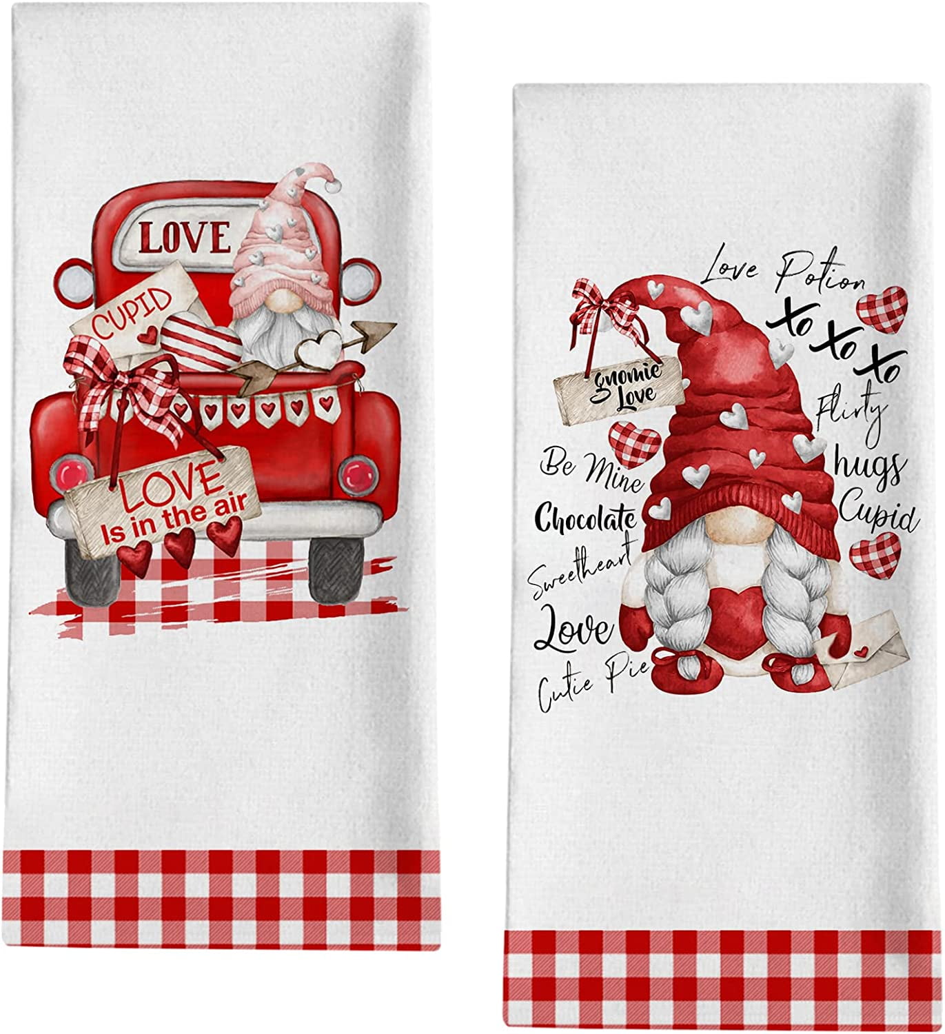 Funny Christmas Kitchen Towels Absorbent Quick Drying Buffalo Check Plaid  Hand Towels Swedish Dishcloths Set Party Supplies - AliExpress