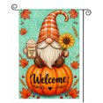 thumbnail image 1 of SPXUBZ Welcome Gnome Garden Flag 12 x 18 Inch Linen Fall Pumpkin Outdoor Yard Flag Autumn Farmhouse Front Porch Lawn Patio Seasonal Harvest Decoration, 1 of 5