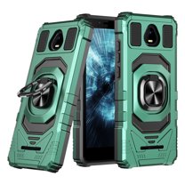 SPY CASE for Boost Mobile SCHOK Volt SV55 Case w/Tempered Glass Screen Protector Compatible with Car Mount Ring Kickstand Phone Case - Green
