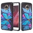 thumbnail image 1 of SPY Case for Motorola Moto Z2 Play Case, Moto Z2 Play Slim Hybrid Dual Layer[Shock Resistant] Case for Moto Z2 Play - Blue Butterfly, 1 of 4