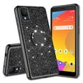 thumbnail image 1 of SPY Case for TCL 30Z (T602DL), TCL 30 LE (Verizon) Case Glitter Magnetic Car Ring Holder Kickstand Phone Cover Case - Black, 1 of 5