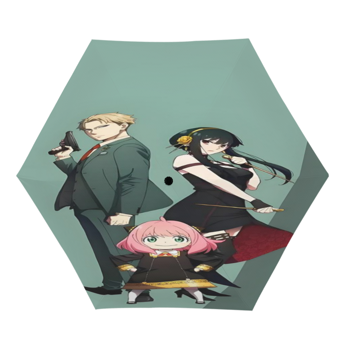 SPY×FAMILY UV sunshade manual open and close, compact, portable, UV coating, rain, wind