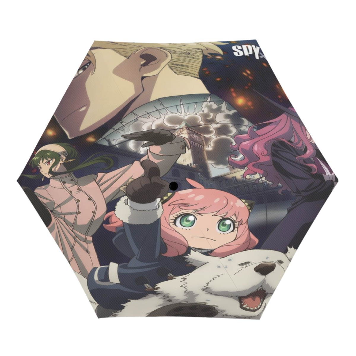 SPY×FAMILY UV sunshade manual open and close, compact, portable, UV coating, rain, wind