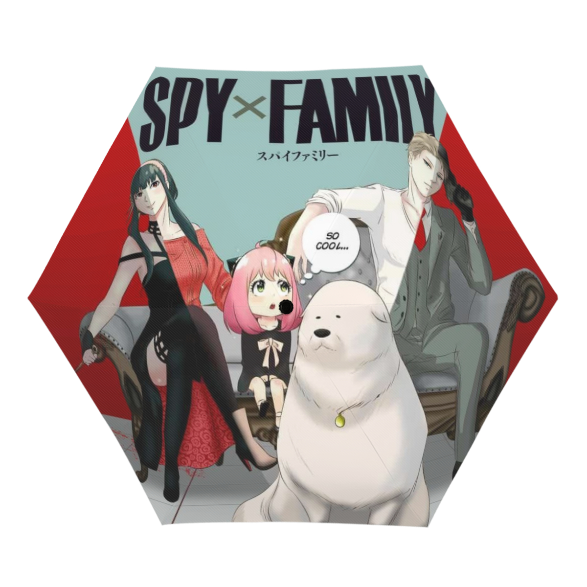 SPY×FAMILY UV sunshade manual open and close, compact, portable, UV coating, rain, wind