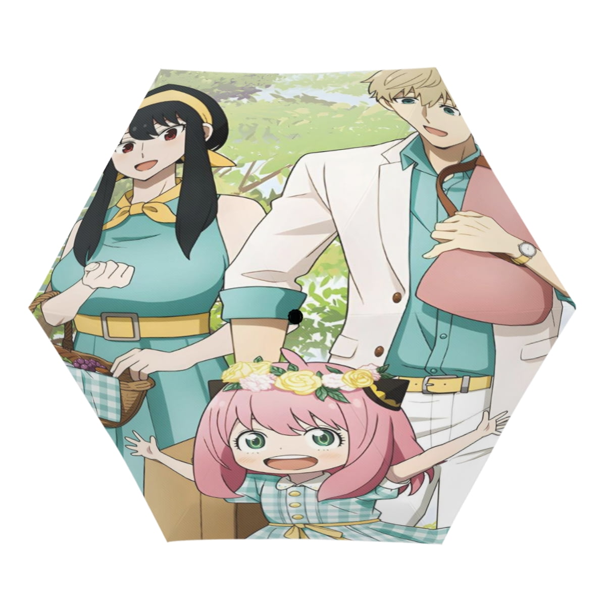 SPY×FAMILY UV sunshade manual open and close, compact, portable, UV coating, rain, wind