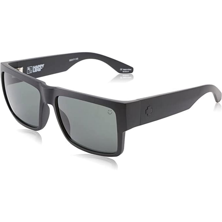 SPY Optic Cyrus Square Sunglasses, Matte Black - Happy Gray  display picture 3