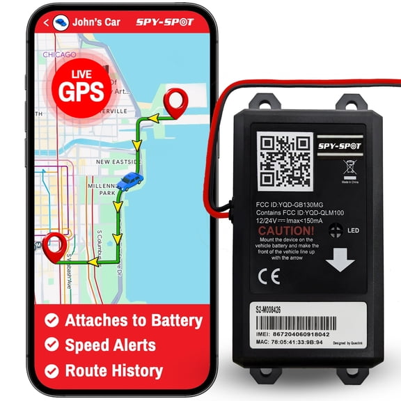 SPY SPOT GB130MG 4G LTE GPS Tracker for Vehicles with Real-Time Tracking