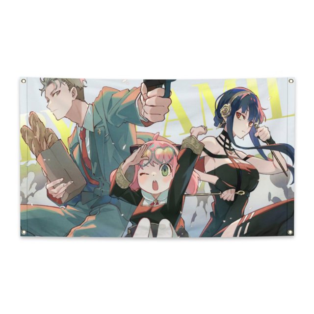 SPY x FAMILY Anime 3×4 ft Face Flag Vivid Color and Fade proof