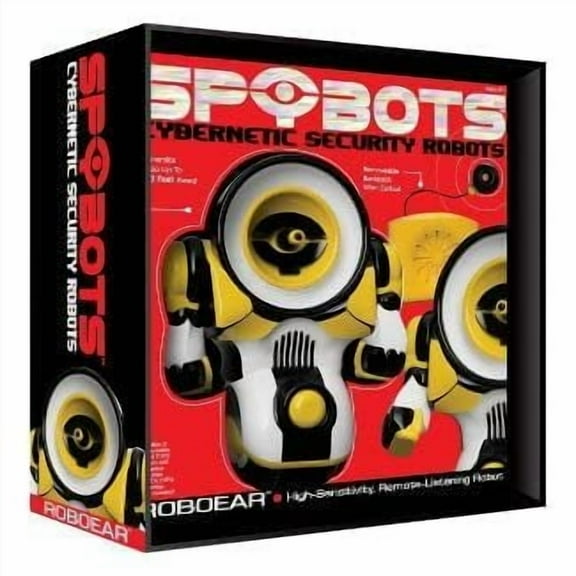 SPYBOTS Cybernetic Security Robots RoboEar Yellow Remote Listening Robot Toy
