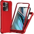 thumbnail image 1 of SPY CASE for BLU View 5 5G B160V Case with Screen Protector,BLU View 5 Phone Case Front Back Full Body Protective Soft TPU Military Grade Shockproof Cover - Red, 1 of 5