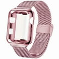 thumbnail image 1 of SPYCASE Apple Watch Band 38mm Milanese Band with Screen Protector Case for Series 3/2/1 - Pink, 1 of 6