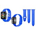 thumbnail image 1 of SPYCASE Apple Watch Band 42/44/45mm Blue 3pcs Adjustable Size Silicone Bands (Sm-Med & Med-Lg Wrist Lenght), 1 of 1