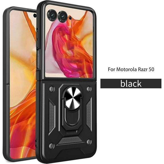 SPYCASE For Motorola Moto Razr Ultra Case Full Body Shockproof Phone Case Cover with Kickstand - Black
