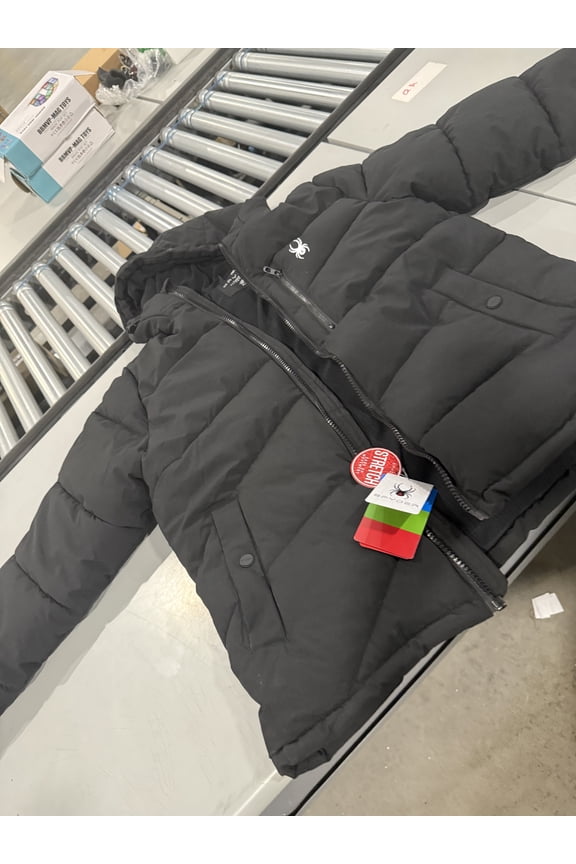 FLEX SHELL PUFFER JACKET - SIZE: MEN M - BLACK
