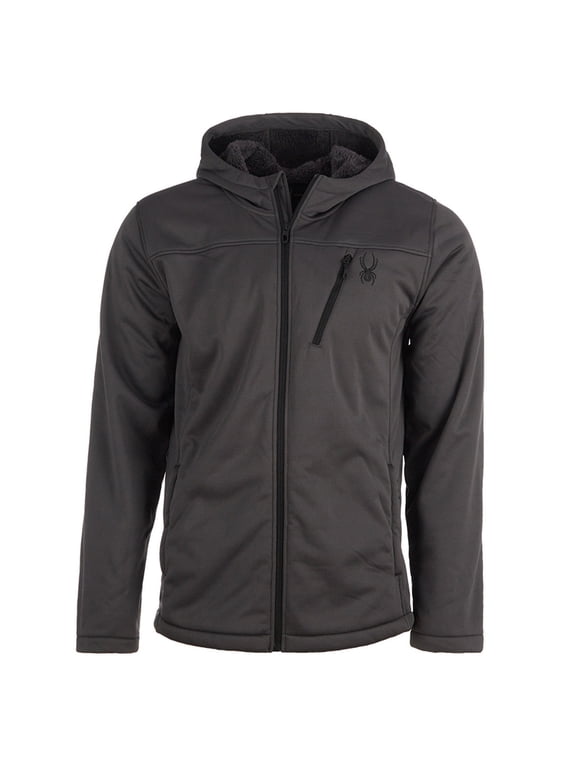 MEN'S FORCE FAUX FUR LINED ZIP UP JACKET, SIZE MEDIUM, POLAR, SPFGM123