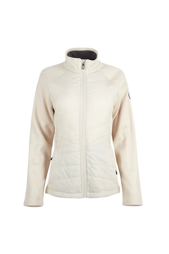 WOMEN'S NOVA FULL ZIP HYBRID JACKET, MOONBEAM, MEDIUM