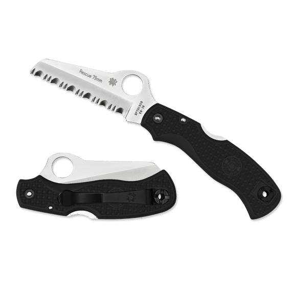 SPYDERCO C45 RESCUE JR. 3 3/32" BLACK/SPY