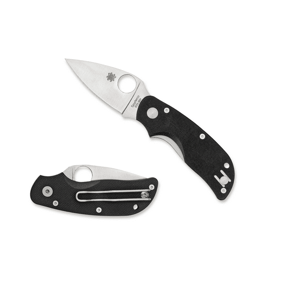 SPYDERCO CAT FOLDER 2.5" 440C STAINLESS DROP POINT G-10 BLACK