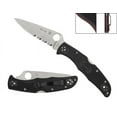 thumbnail image 1 of SPYDERCO Endura Lockback Thin Red Line Knife Black FRN Serrated VG10 C10FPSBKRD Pocket Knives, 1 of 3