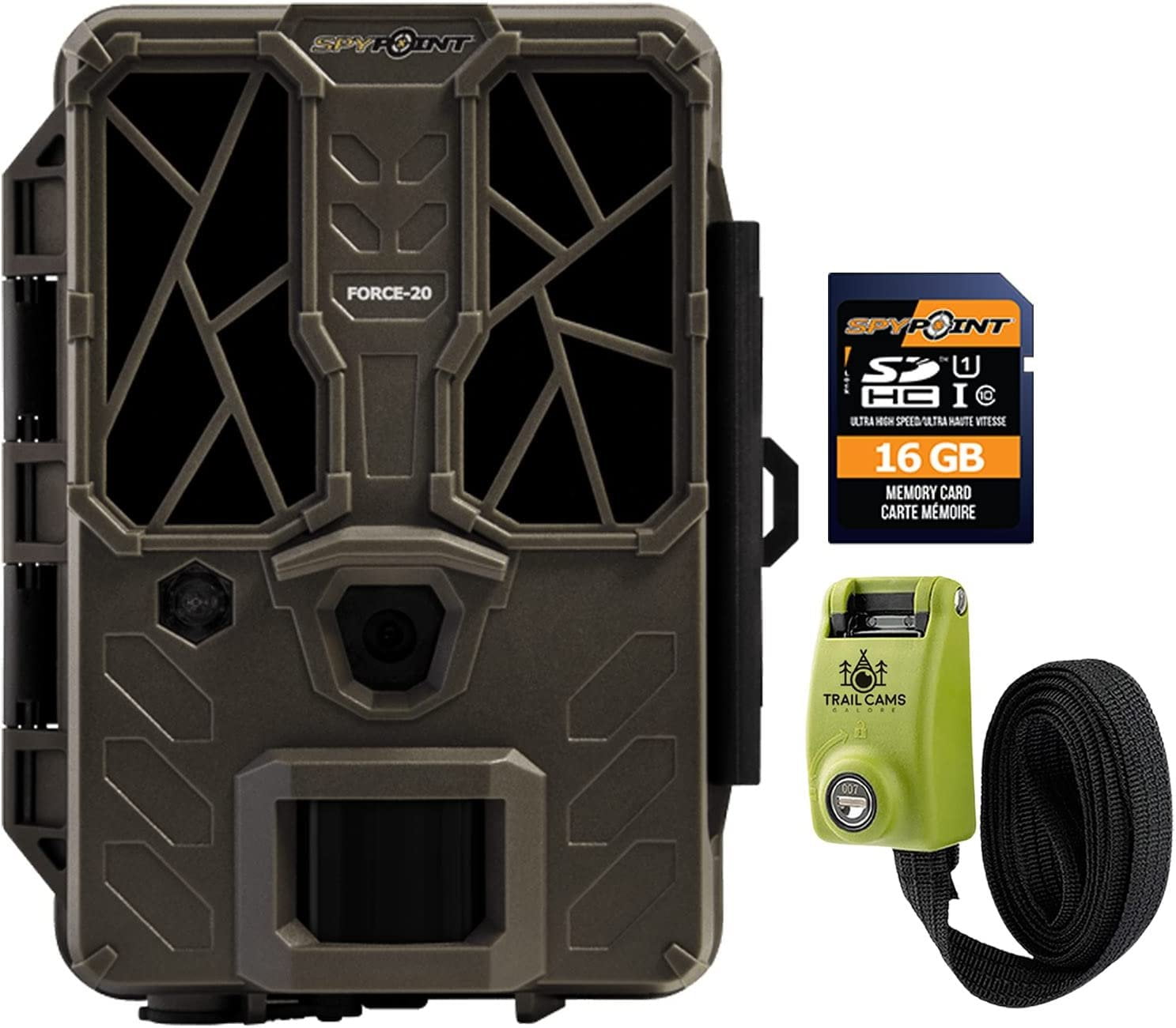 SPYPOINT FORCE20 Trail Camera 20MP HD Video w/ 48x High Power LEDs