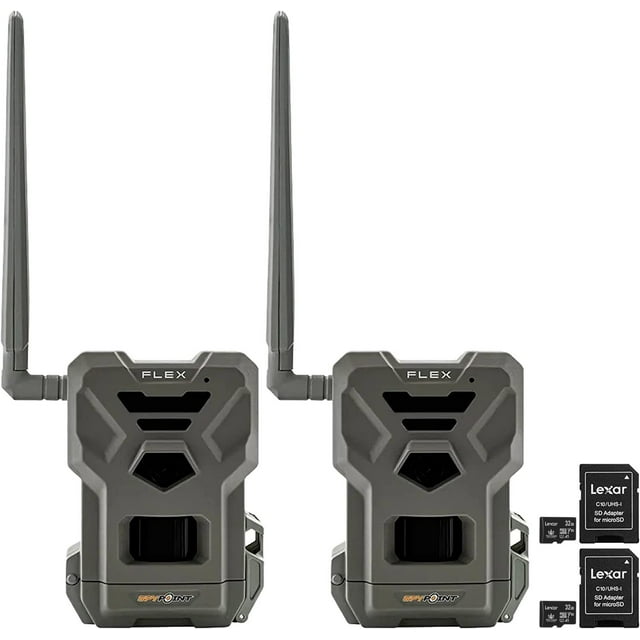 SPYPOINT Flex DualSim Cellular Trail Camera 33MP Photos 1080p Videos