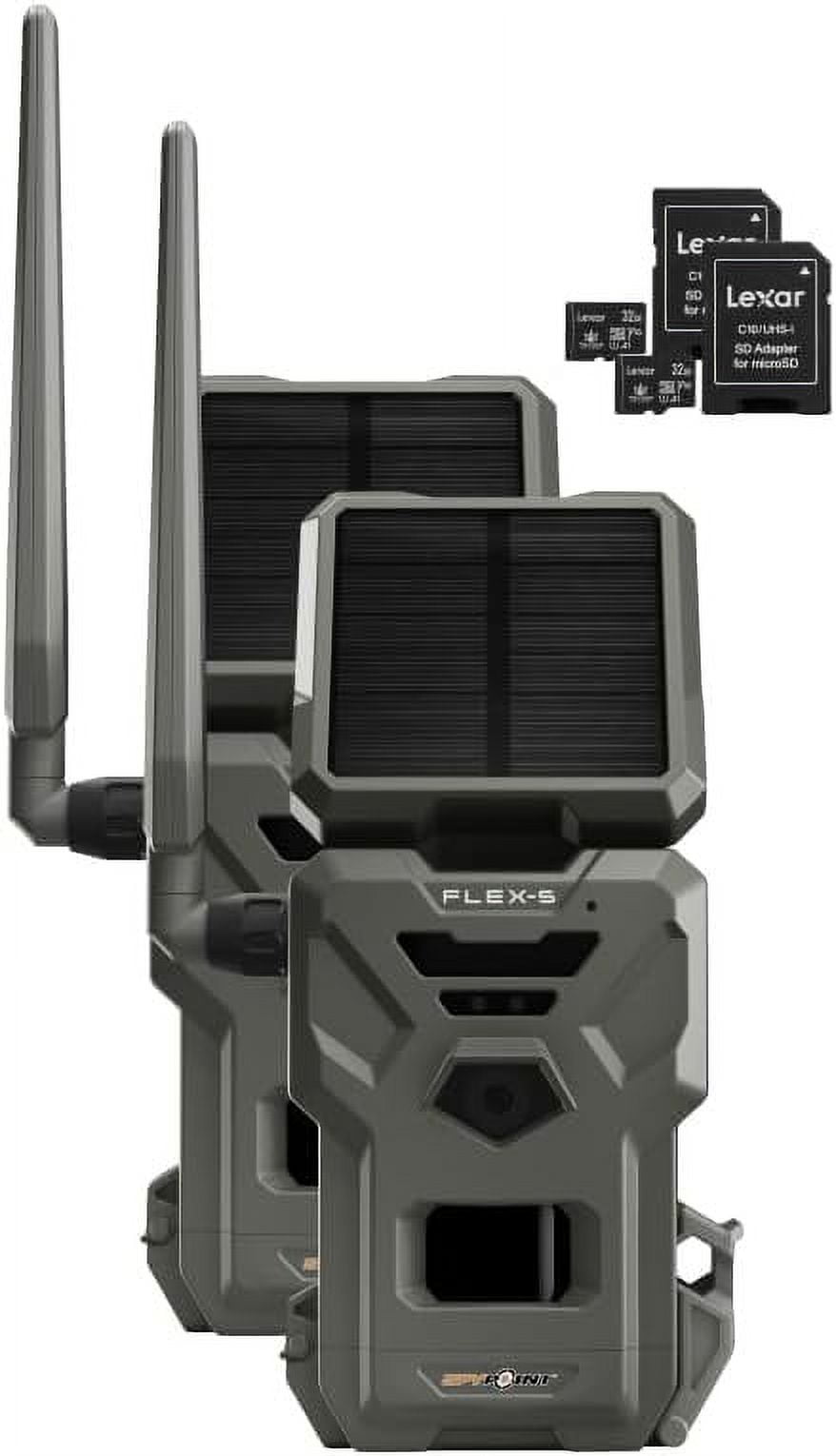 SPYPOINT FlexS Solar Cellular Trail Camera 2 PK Integrated Solar Panel