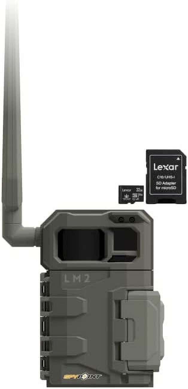 SPYPOINT LM2 20MP Cellular Trail Camera with Night Vision & Lexar 32GB