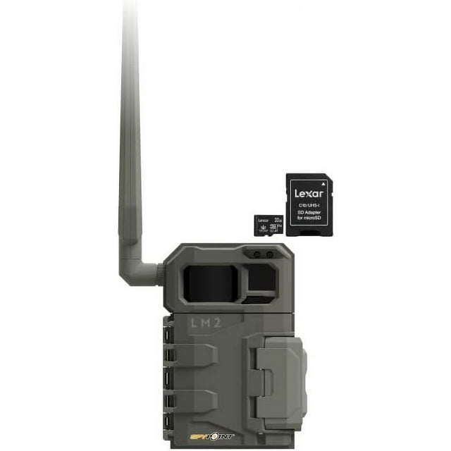 SPYPOINT LM2 20MP Cellular Trail Camera with Night Vision & Lexar 32GB