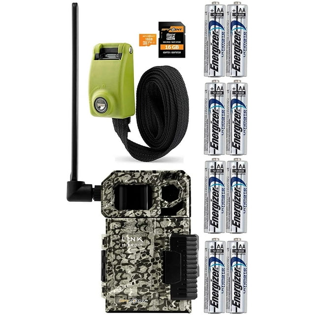 SPYPOINT LinkMicroLTE Cellular Trail Camera with SD Card, Batteries