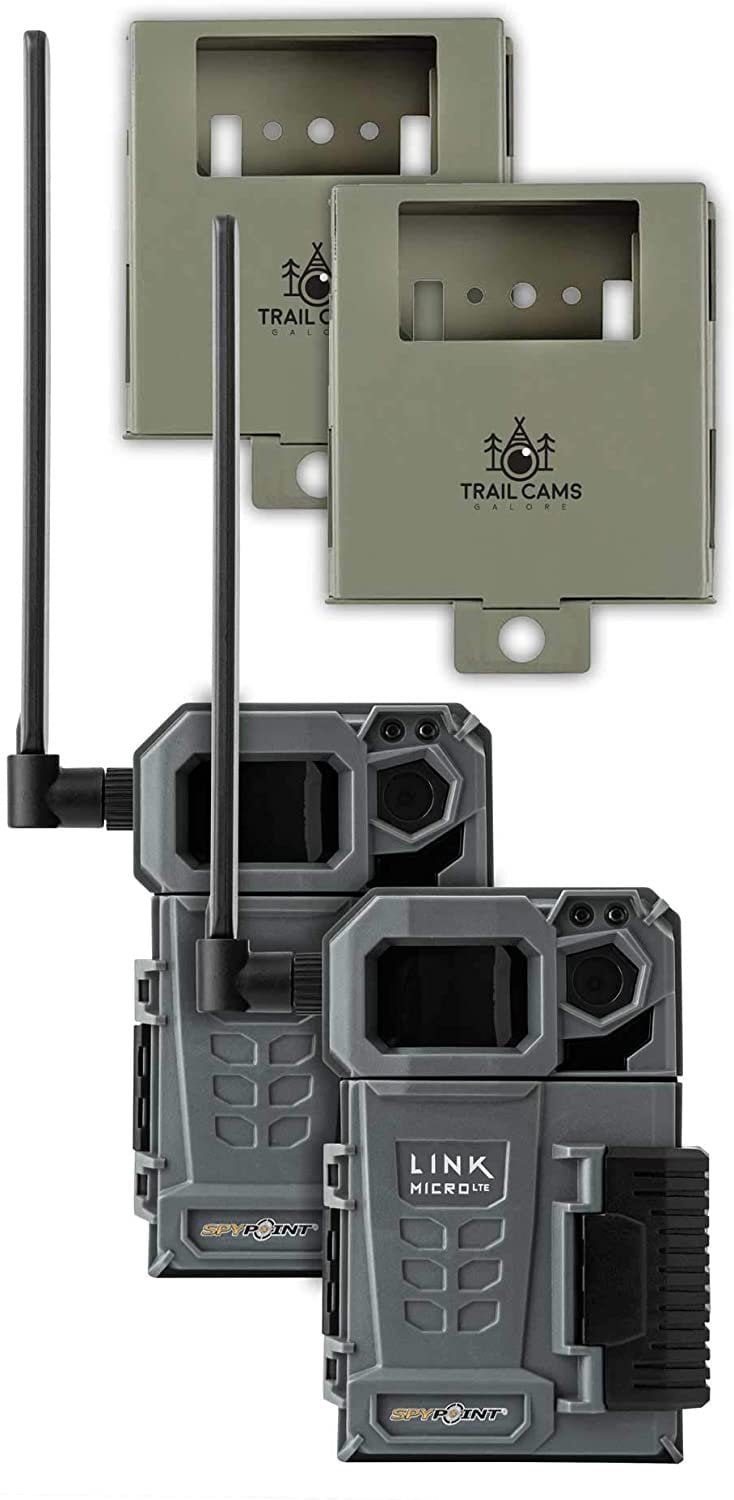 SPYPOINT LINK-MICRO-LTE buy TWIN PACK of Cellular Trail Cameras 10MP with Low glow