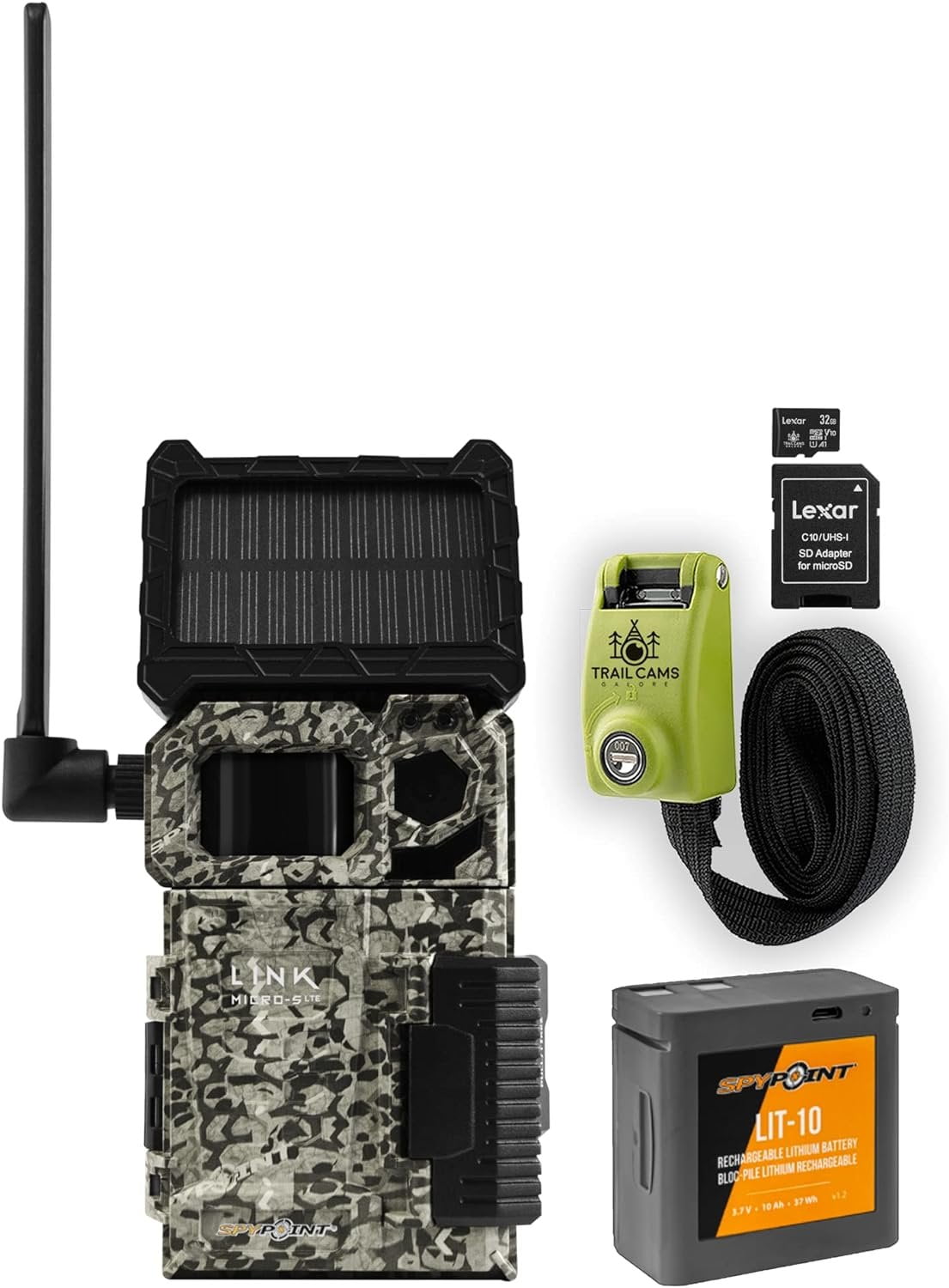 SPYPOINT Link-Micro-S-LTE Solar Cellular Trail Camera, LIT-10