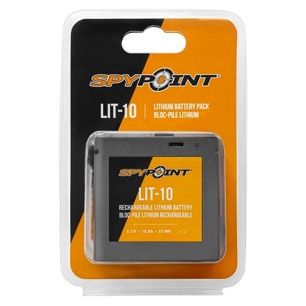 SPYPOINT Lithium Battery Pack/Charger- Fits Micros Cams, Black (LIT-10)