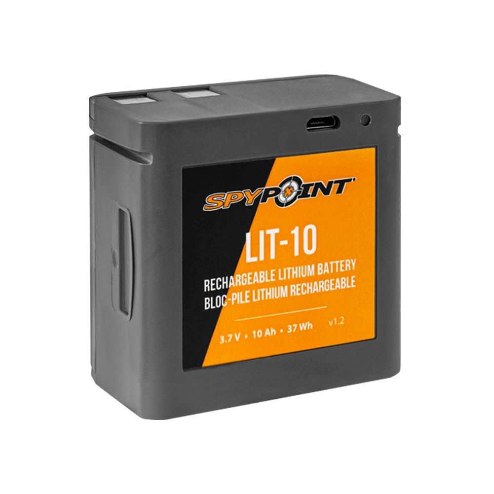 SPYPOINT Lithium Battery Pack/Charger- Fits Micros Cams, Black
