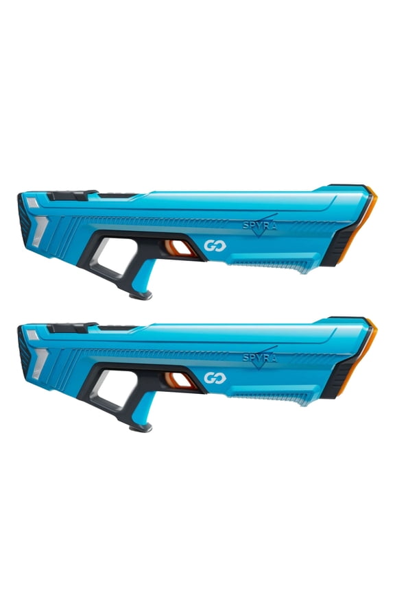 2 Pack Electric Water Blaster, Lightweight Squirt Gun Toy, SpyraGO, Blue